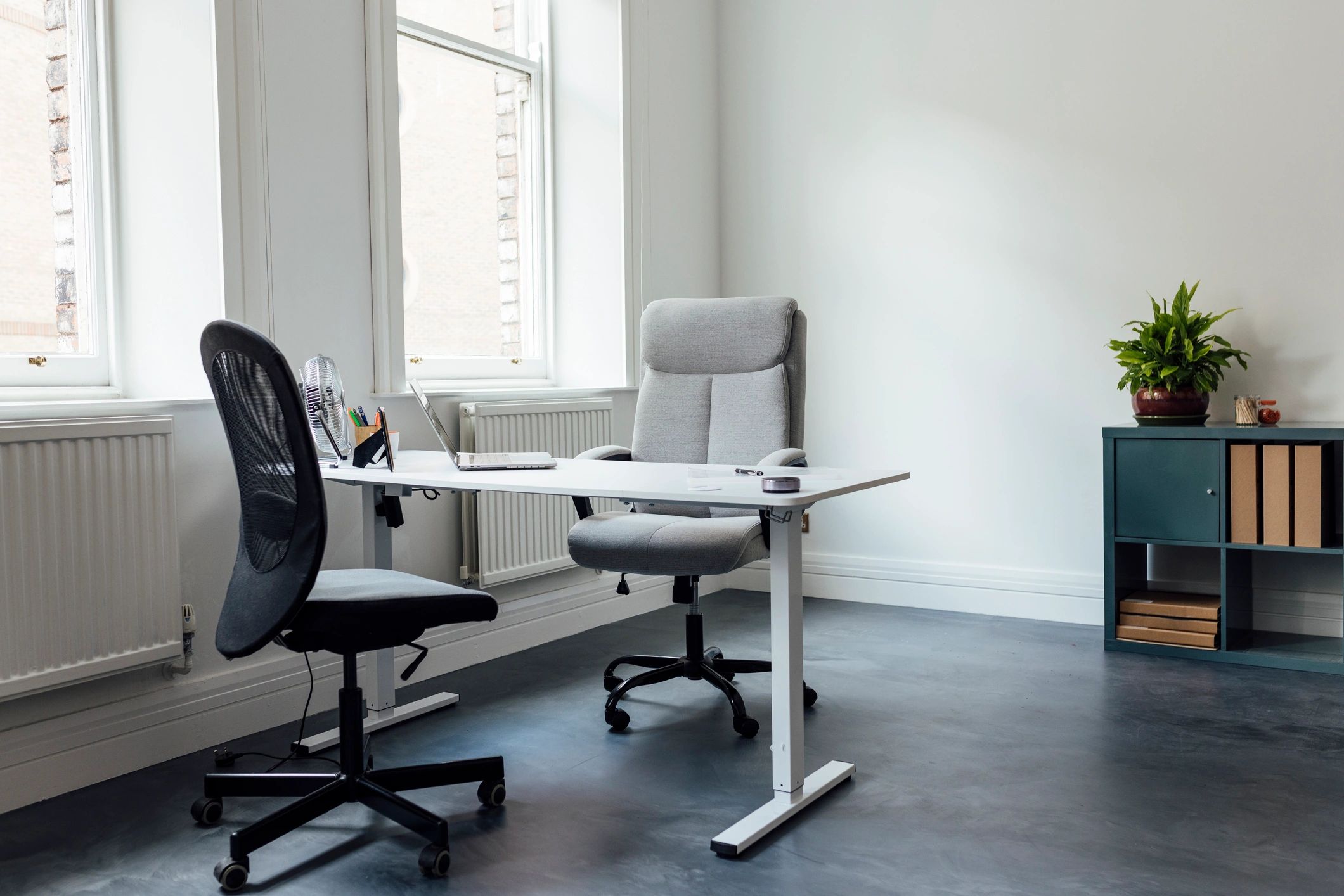 Quiet academic workspace for theological study